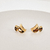 Brinco Ear Cuff Orgânico Elis Banho Ouro 18k na internet