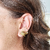 Brinco Ear Cuff Orgânico Elis Banho Ouro 18k - Trelori 