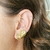 Brinco Ear Cuff Martelado Elis Banho Ouro 18k - Trelori 