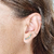 Brinco Ear Cuff Nara Pontos de Luz Azul Banho Ouro 18k na internet