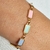 Pulseira Retângulos Coloridos Rita Banho Ouro 18k na internet