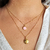 Mix de Colares Rita com Pingente Amor e Rosa Banho Ouro 18k - Trelori 
