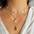 Mix de Colares Rita com Pingente Amor e Rosa Banho Ouro 18k - loja online