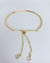 Pulseira Aro Fixo Liso Ajustável e Zircônias - comprar online