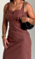 VESTIDO CAMÉLIA MARROM - comprar online