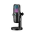 Redlemon Micrófono 83476-Bl, Alámbrico, USB, Negro