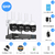 H.view-cámara de seguridad inalámbrica con Wifi, Kit de videovigilancia NVR pa