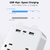 Protector contra sobretensiones 9 en 1, extensor de 6 salidas con 2 puertos USB en internet