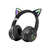 Auriculares inalámbricos con RGB, cascos con orejas de gato, Bluetooto - tienda en línea
