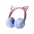 Auriculares inalámbricos con RGB, cascos con orejas de gato, Bluetooto - tienda en línea