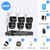 H.view-cámara de seguridad inalámbrica con Wifi, Kit de videovigilancia NVR pa - Todito Ventas