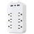 Protector contra sobretensiones 9 en 1, extensor de 6 salidas con 2 puertos USB - comprar en línea