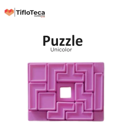 foto de frente del  puzzle. Color rosa