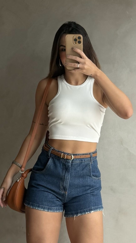 Short Jeans escuro Selena - comprar online
