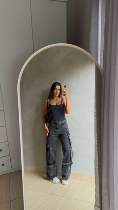 Calça cargo Jade black - ByGabrielaMaldonado