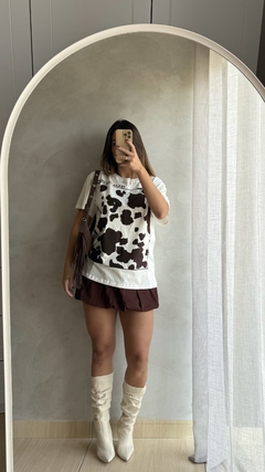 T-shirt Texas cow print - comprar online