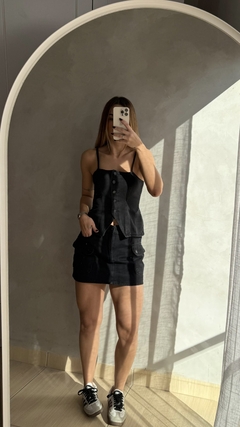Saia cargo Alcance urban black - ByGabrielaMaldonado