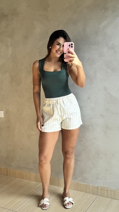 Body com decote Lari