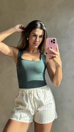 Body com decote Lari - loja online