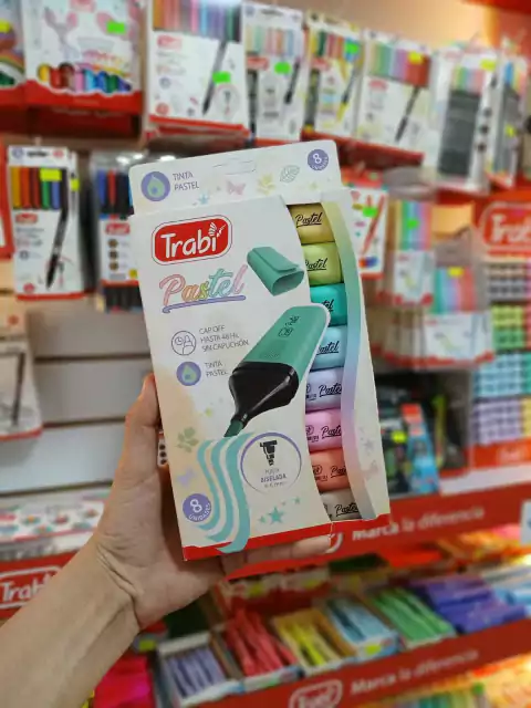 Resaltadores Pastel X8 - Trabi