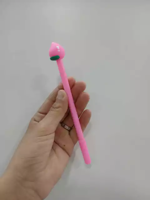 Lapicera tinta negra-frutilla