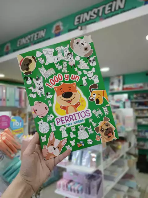 Libro para pintar-1.000 y un perritos para colorear