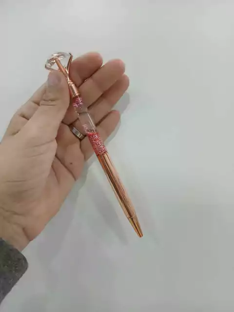Lapicera de diamante-rosa
