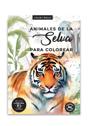 Libro para colorear- Animales de la Selva - Color y Relax