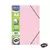 Cuaderno A4 cuadriculado Soft 3 Solapas - Rideo -rosa pastel