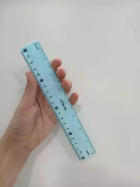 Regla de 20cm-keyroad-celeste pastel