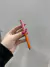 lapiceras colorfull con estuche fw-rosa y naranja