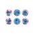 Washi tape stickers redondos STITCH - Mooving on internet