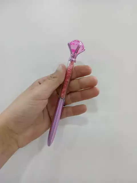 Lapicera de diamante-tinta negra-fucsia