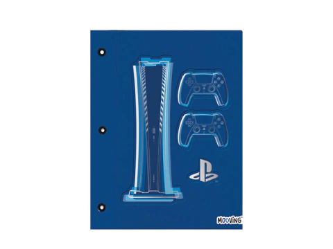Carpeta N3 Dos Tapas Mooving - Playstation Azul