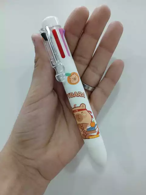 Lapicera de colores-capybara vincha