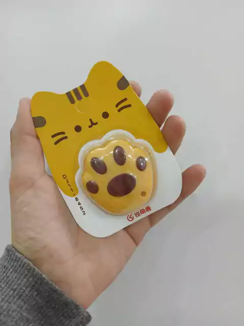 Mini cuter garrita de gatito-amarillo