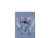 Cuaderno 16x21 Tapa Dura Mooving -Stitch Celeste