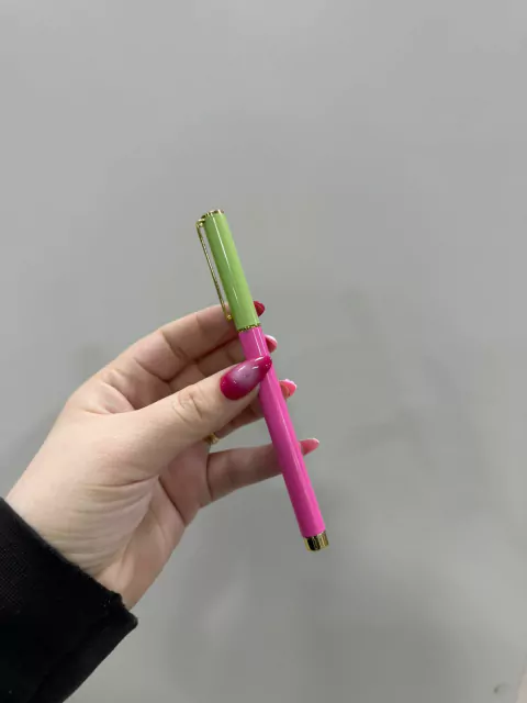 lapiceras colorfull con estuche fw-verde y rosa