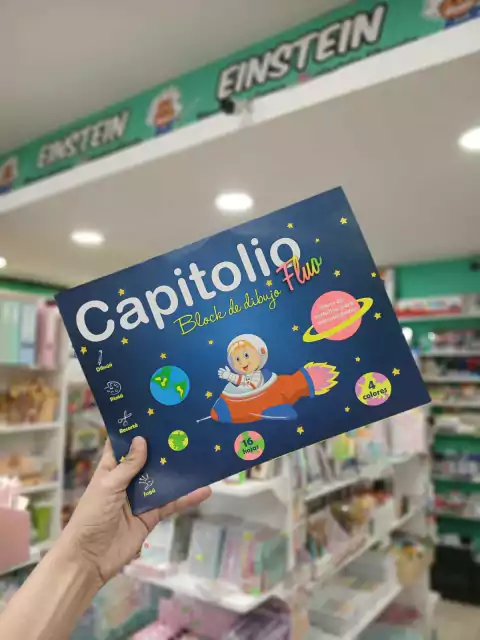 Block de dibujo-capitolio-colores fluo