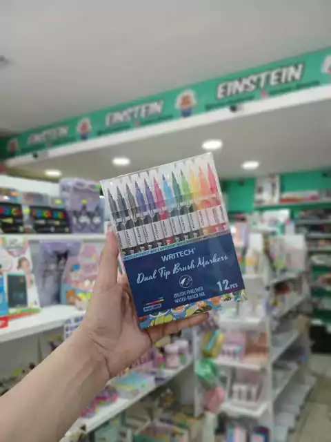 marcadores de doble punta-punta pincel-writech-x12