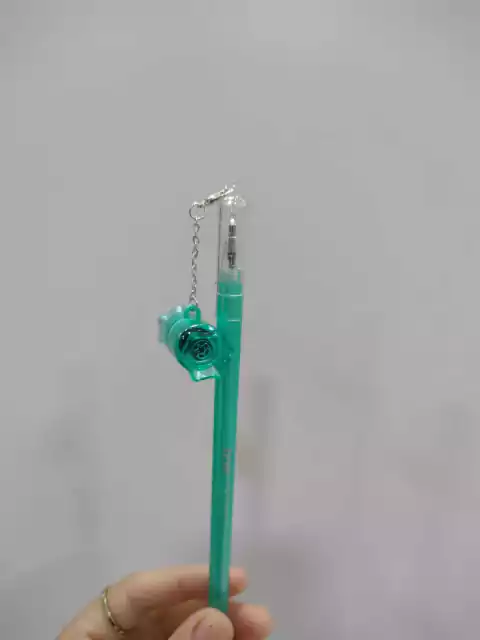 Lapicera con doble sello -verde- brw