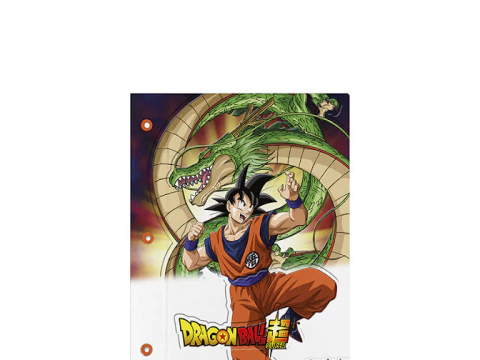 Carpeta N3 Dos Tapas Mooving - Dragon Ball Goku y Shan Long