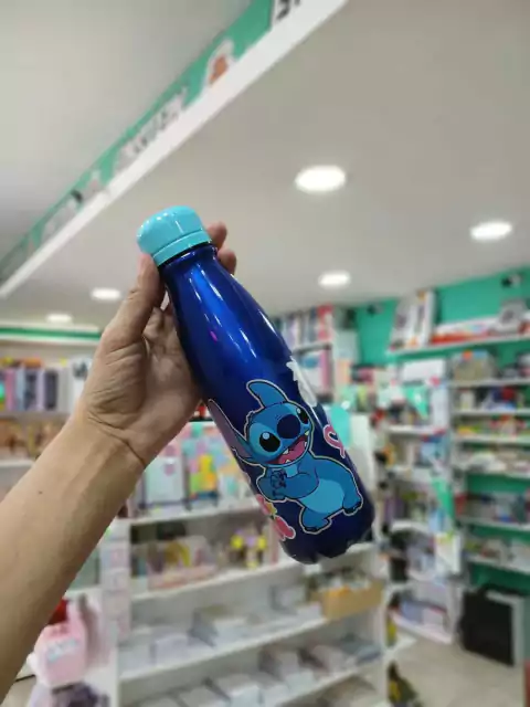 Botella termica stitch-azul