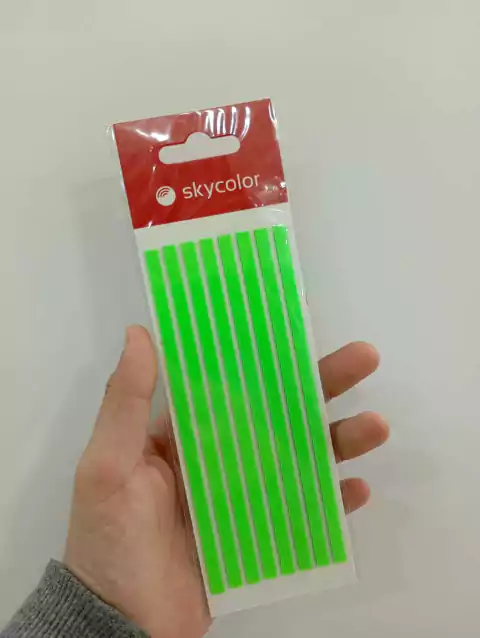 Resaltadores adhesivos -140x5mm-skycolor (verde)