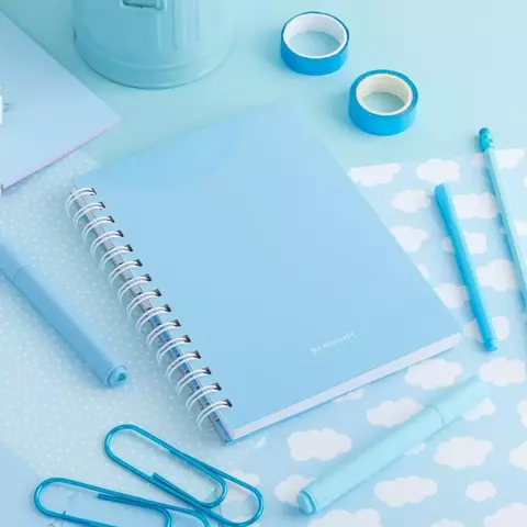 Cuaderno A5 Azul Pastel - Be Positive