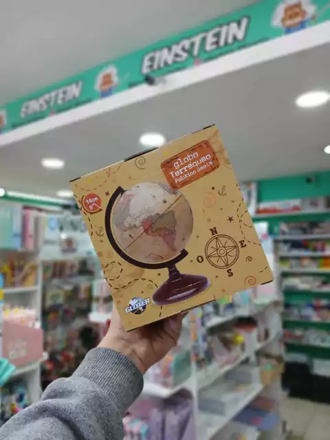 Globo terraqueo multigiro-politico sepia-14cm