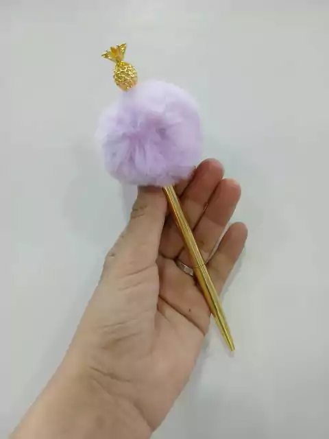 Lapicera de piña-tinta azul-violeta