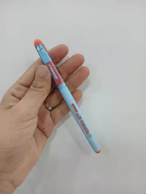 Lapicera roller tinta gel borrable-2G school-celeste