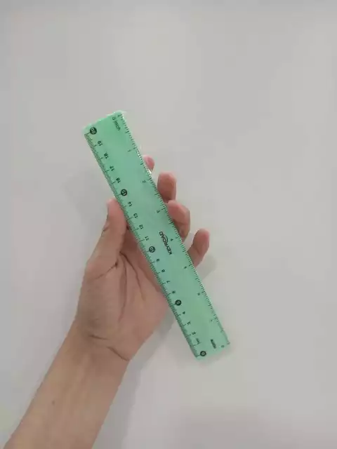 Regla de 20cm-keyroad-verde pastel