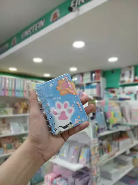 Mini cuadernito-cat day-miao patitas